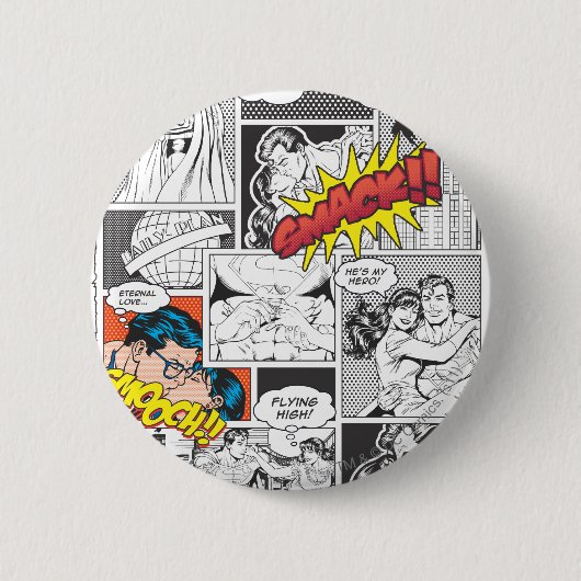 Badge Rond 5 Cm Diapositives Love Comic (Devant)