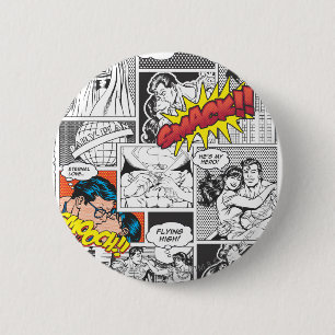 Badge Rond 5 Cm Diapositives Love Comic