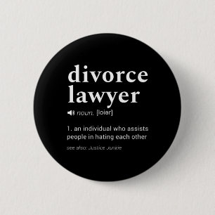 Badge Rond 5 Cm Dictionnaire de l'avocat de divorce - Description 