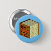 Badge Rond 5 Cm Dictionnaire intimidant (Devant & derrière)