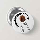 Badge Rond 5 Cm Didgeridoo Nut (Devant & derrière)