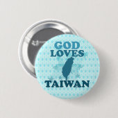 Badge Rond 5 Cm Dieu aime Taïwan (Devant & derrière)