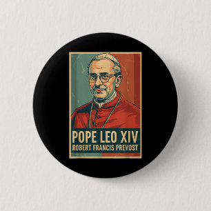 Badge Rond 5 Cm Dieu Béni Pape Leo Xiv Pape Leo Xiv Chemise Pape L