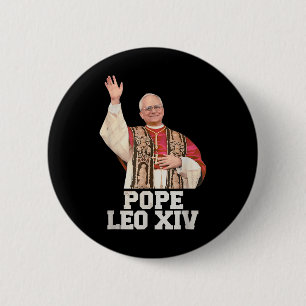 Badge Rond 5 Cm Dieu Béni Pape Leo Xiv Pape Leo Xiv Chemise Pape L