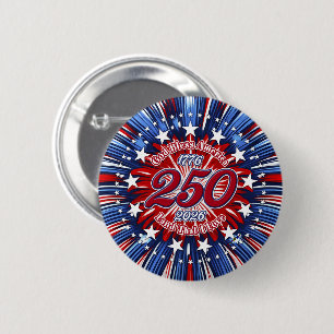 Badge Rond 5 Cm Dieu Bénisse l'Amérique Terre Que J'Aime Graphique