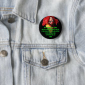 Badge Rond 5 Cm Dieu de ROTZO ! Bouton (En situation)