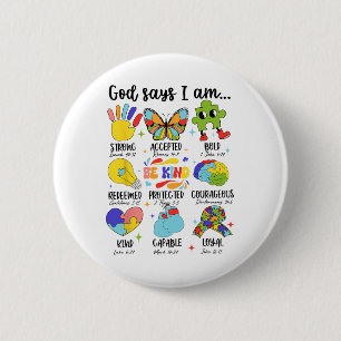 Badge Rond 5 Cm Dieu Dit Que Je Suis Une Femme De Sensibilisation 
