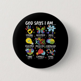 Badge Rond 5 Cm Dieu Dit Que Je Suis Une Femme De Sensibilisation