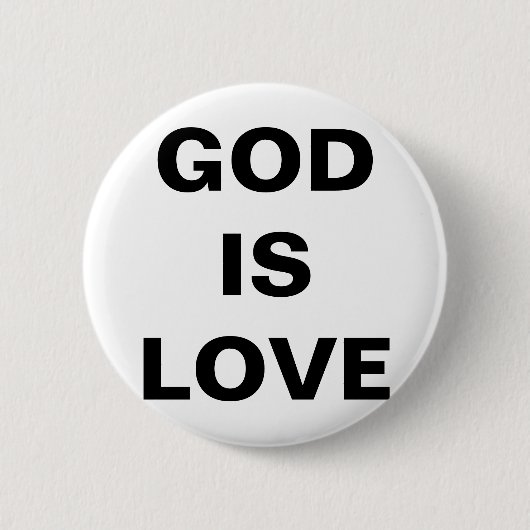 Badge Rond 5 Cm Dieu est amour (Devant)
