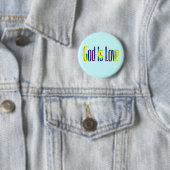 Badge Rond 5 Cm Dieu est amour (En situation)