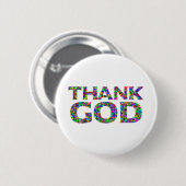 Badge Rond 5 Cm Dieu merci (Devant & derrière)