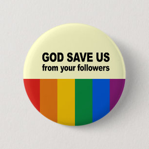 Badge Rond 5 Cm Dieu nous sauvent de vos disciples