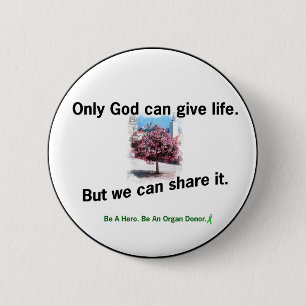 Badge Rond 5 Cm Dieu partageant la vie