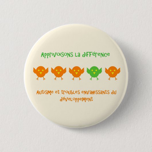 Badge Rond 5 Cm Différence rond2 - macaron de La d'Apprivoisons (Devant)