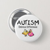 Badge Rond 5 Cm Différences d'étreinte (PY) (Devant & derrière)