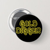 Badge Rond 5 Cm Digger d'or (Devant & derrière)