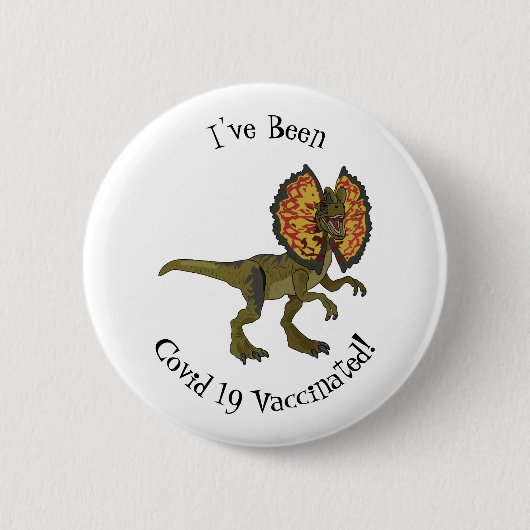 Badge Rond 5 Cm Dilophosaurus dessin animé (Devant)