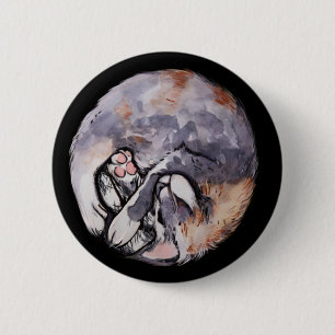 Badge Rond 5 Cm Diluer Calico Cat Cuddle Caturday Cats