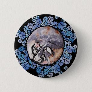 Badge Rond 5 Cm Dilute Calico Chats Bouddles Chats Maine Coon