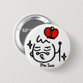 Badge Rond 5 Cm Dim Sum (Devant & derrière)