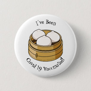 Badge Rond 5 Cm Dim sum dessin animé