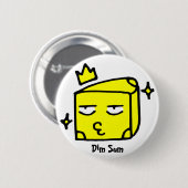 Badge Rond 5 Cm Dim Sum, fromage (Devant & derrière)