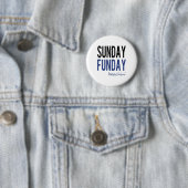 Badge Rond 5 Cm Dimanche Fun Jour de Plage (En situation)