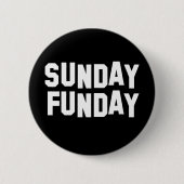 Badge Rond 5 Cm Dimanche Funday (Devant)