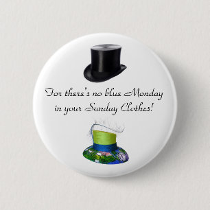 Badge Rond 5 Cm Dimanche vêtx des casquettes