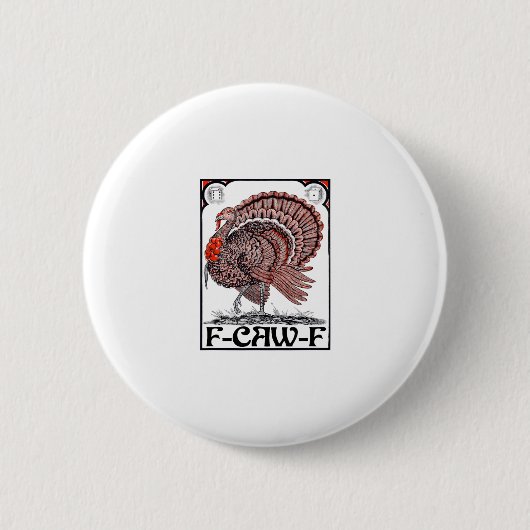 Badge Rond 5 Cm Dinde de thanksgiving (Graphique de dinde de thank (Devant)