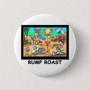 Badge Rond 5 Cm Dinde fessière de Bikini T-shirts drôles décalés e