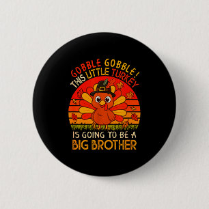 Badge Rond 5 Cm Dinde vintage va être le grand frère de Thanksgivi
