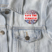 Badge Rond 5 Cm Dindes (En situation)