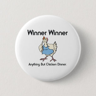 Badge Rond 5 Cm Dîner de poulet de PIÈCE EN T