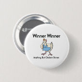 Badge Rond 5 Cm Dîner de poulet TEE (Devant & derrière)