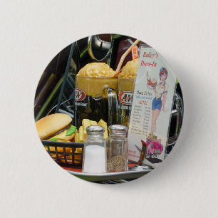 Badge Rond 5 Cm Dîner Fin