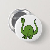 Badge Rond 5 Cm Dino vert (Devant & derrière)