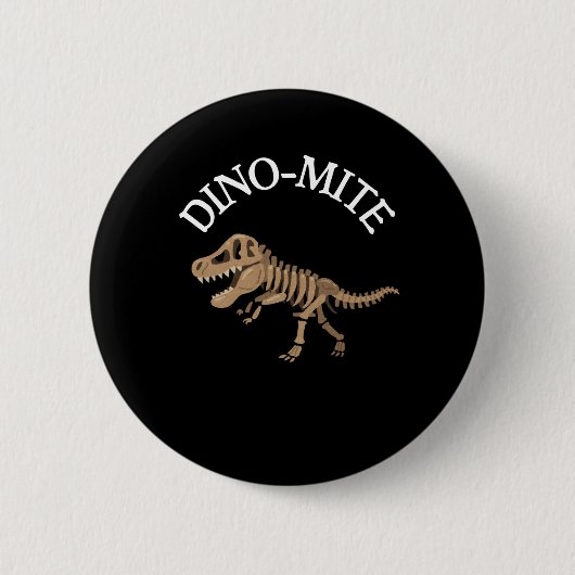 Badge Rond 5 Cm Dinomite (Devant)