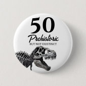 Badge Rond 5 Cm Dinosaur AGÉ Anniversaire (Devant)