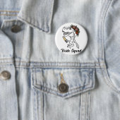 Badge Rond 5 Cm Dinosaur Brigade Bridesmaid Bachelorette Party (En situation)