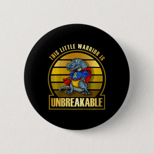 Badge Rond 5 Cm Dinosaur Superhero Dinosaur Sensibilisation aux ca