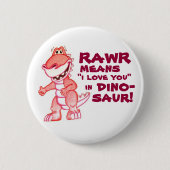 Badge Rond 5 Cm dinosaure (Devant)