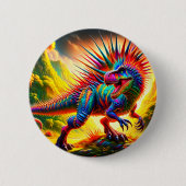 Badge Rond 5 Cm Dinosaure (Devant)