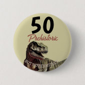 Badge Rond 5 Cm Dinosaure AGÉ T Rex (Devant)
