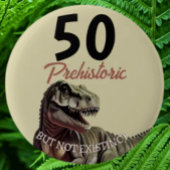 Badge Rond 5 Cm Dinosaure AGÉ T Rex