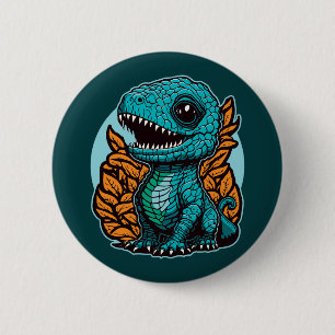 Badge Rond 5 Cm Dinosaure Bébé mignon