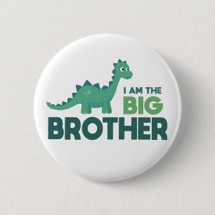 Badge Rond 5 Cm Dinosaure de la famille Big Brother