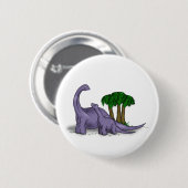 Badge Rond 5 Cm Dinosaure de mère et de bébé (Devant & derrière)