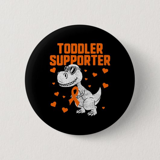 Badge Rond 5 Cm Dinosaure de sensibilisation 2 (Devant)