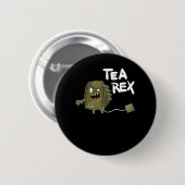 Badge Rond 5 Cm dinosaure de thé (Devant & derrière)